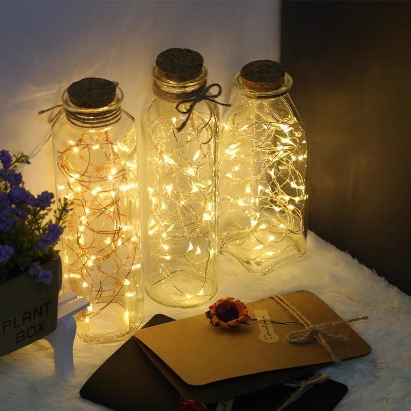 Lampu Kawat LED 1 Meter 2 Meter Fairy Light Tumblr Dekorasi Lampu Hias Outdoor dan Indoor