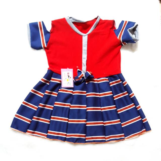 DRESS ANAK SABRINA S 2-3 TAHUN BAJU ANAK PEREMPUAN BAHU BOLONG CANTIK LUCU TERMURAH DARI KONVEKSI