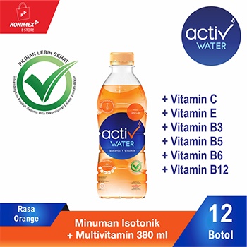 KONIMEX ACTIV WATER MINUMAN ISOTONIK 380ml x 12 BOTOL - 1 DUS