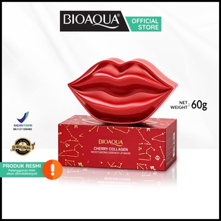 [ORI] Bioaqua Masker Bibir Cherry Collagen Moisturizing Essence Lip Mask 60g Masker Perawatan Bibir Memudarkan Kerutan Bibir - BPOM