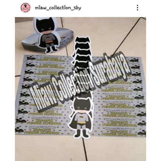 Topi Ultah Costum (Batman)