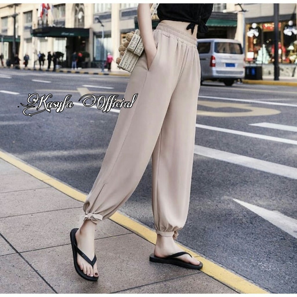 JASMINE PANTS // CELANA ALADIN MOSCREPE WANITA