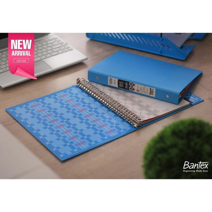 

(COD) Bantex B5 Multiring Binder - Sky Blue - Batik Series (1 Pcs) #1336 23 PROMOKode 2576