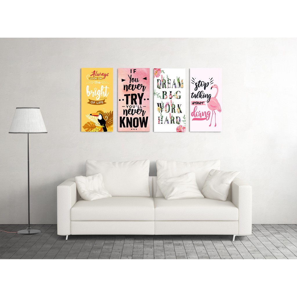 Wall decor cafe Hiasan dinding Dekorasi Kamar Ruangan Poster Kayu Dekorasi dinding motivasi Type 6