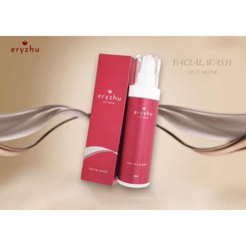 Pembersih wajah / Facial Wash  ERYZHU ANTI AGING Original Terdaftar di BPOM dan Sertifikasi Halal MU