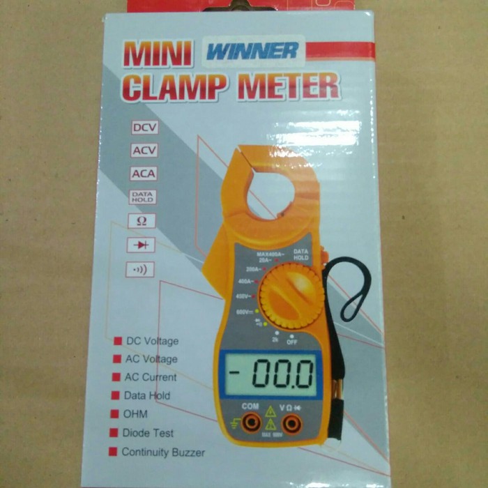 Tang Amper Ampere Mini Clamp Meter Winner