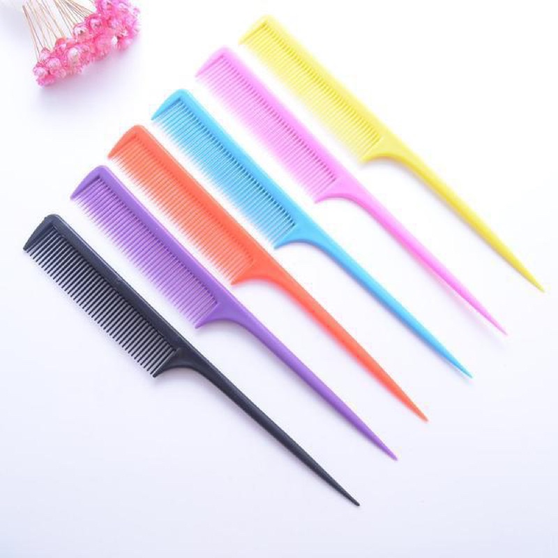 DC - Sisir Plastik Polos Warna Warni.