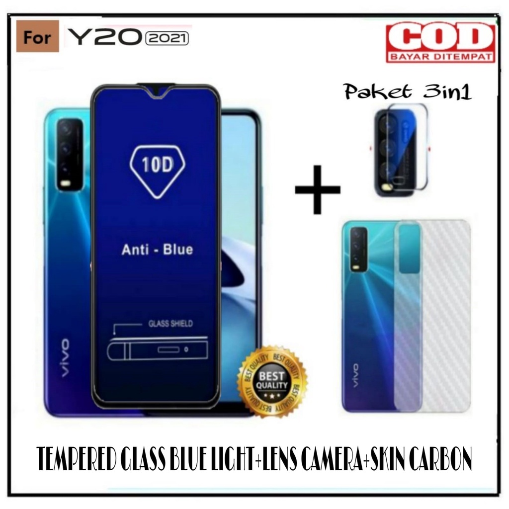 PROMO 3in1 Tempered Glass Privacy Spy Vivo Y20 Y20A Y20 G Y20i Y20s Y20s G Y12 Y12s Y21A Y21 Y21T Y21S Y33S Y33T Y15 Y15s Anti Intip Anti Gores Kaca Full Layar