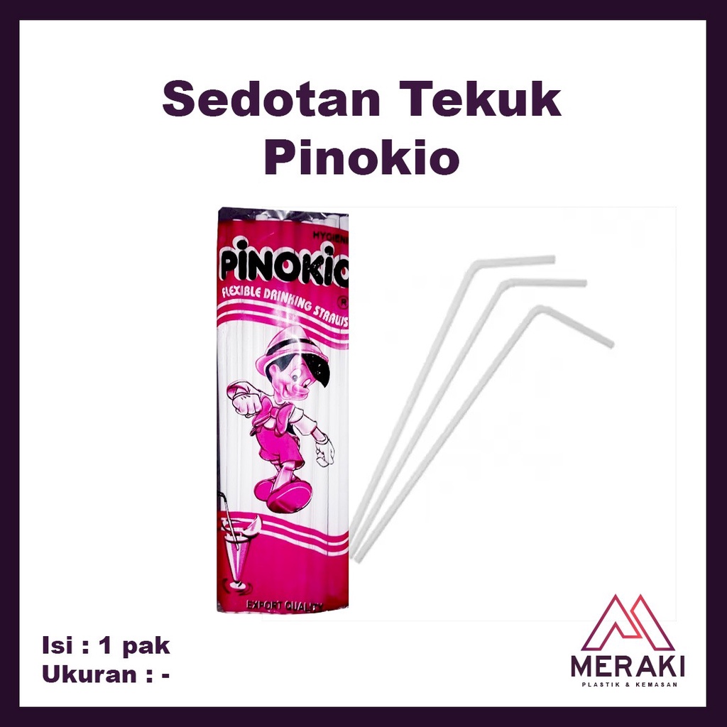 

Sedotan Tekuk Putih Pinokio Minuman