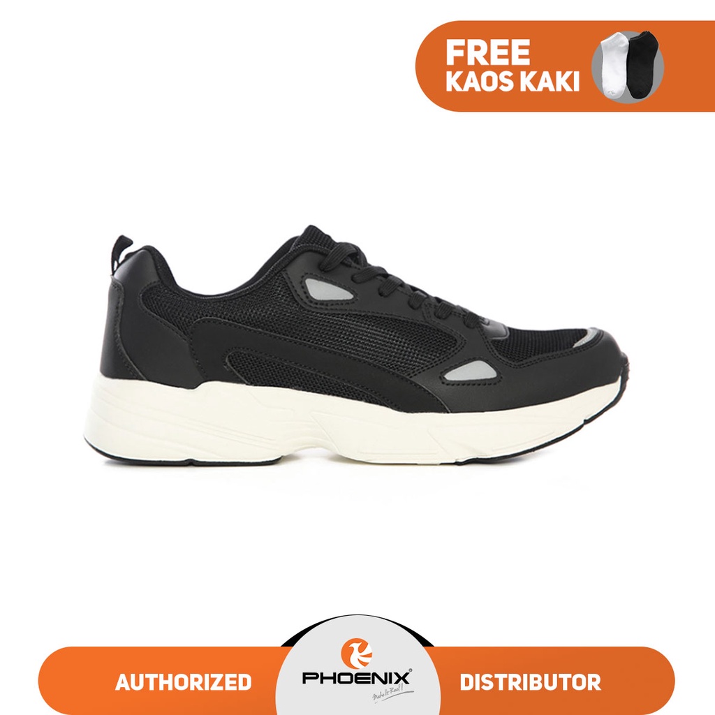 Phoenix Hoshi Sepatu Sneakers Pria - Black