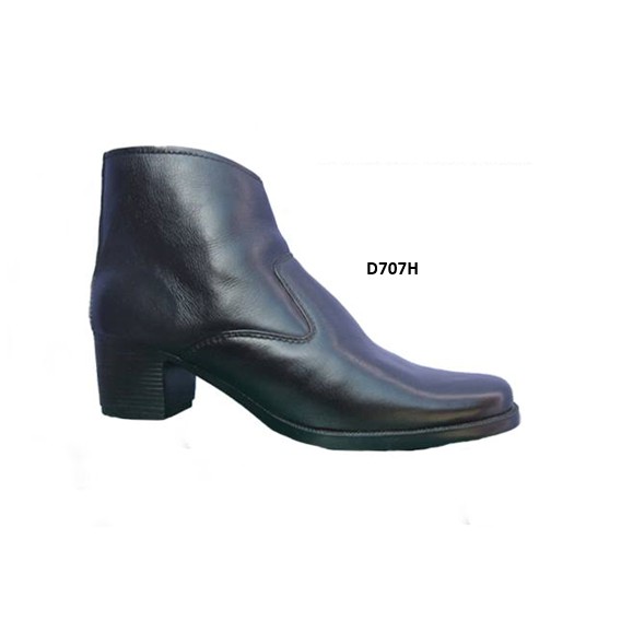 Sepatu Boot Heels Wanita Kulit Asli