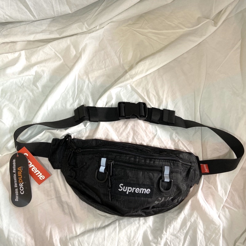 Waistbag Supreme SS19 Black / Hitam