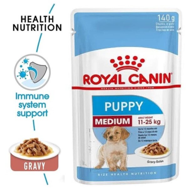 Royal Canin Medium Puppy Junior 140gr 140 gram Wet Food Makanan Anjing