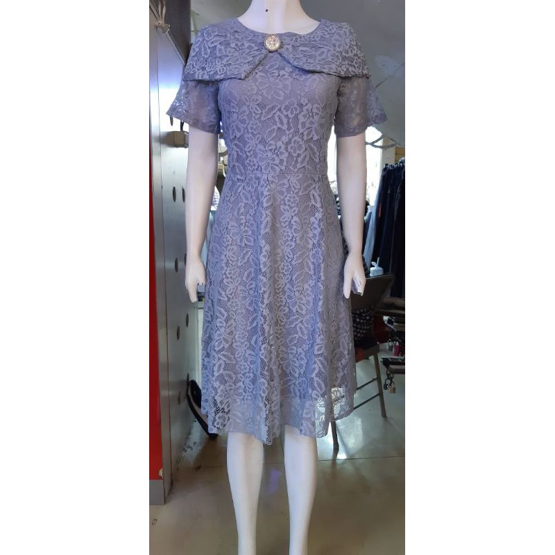 Dress Brukat motif sabrina bross