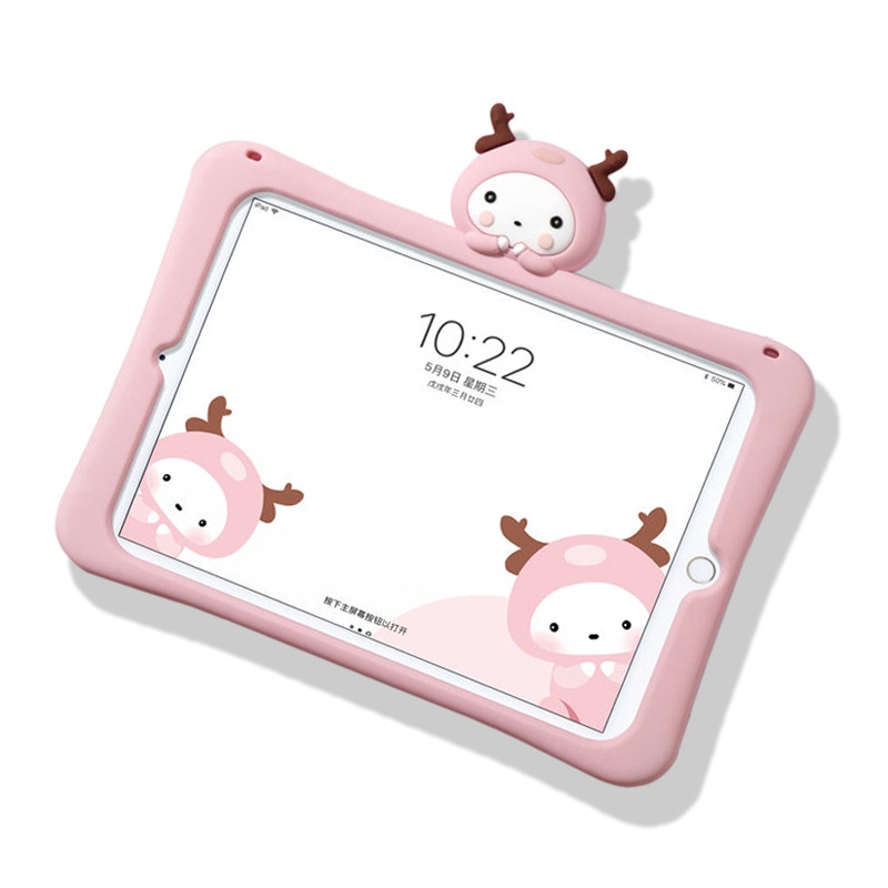 Casing Soft Case Silikon Motif Kartun Untuk Apple Ipad Air 123 / mini6