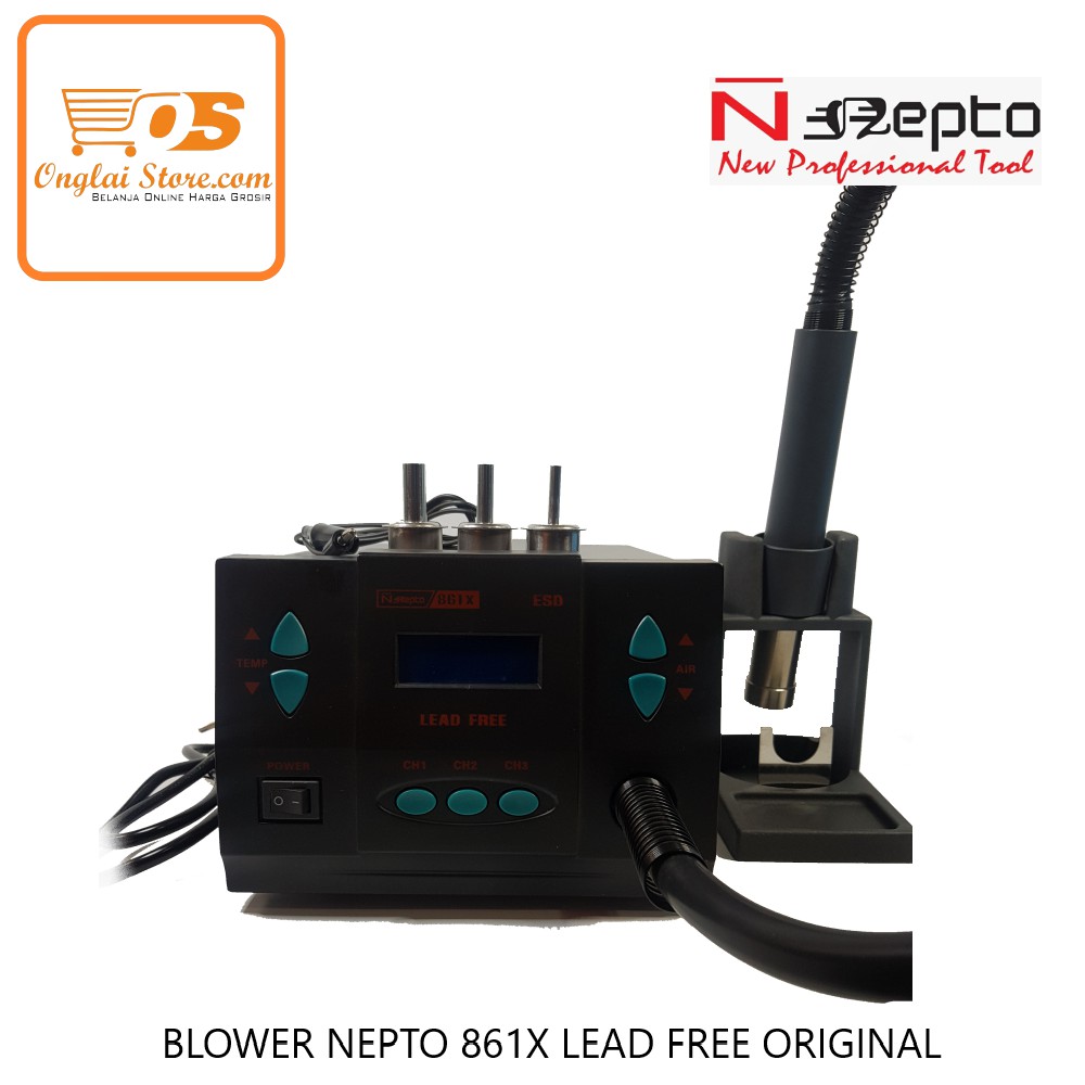 SOLDER UAP/ NEPTO 861X LEAD FREE BLOWER / Blower Nepto Hot Air  Original