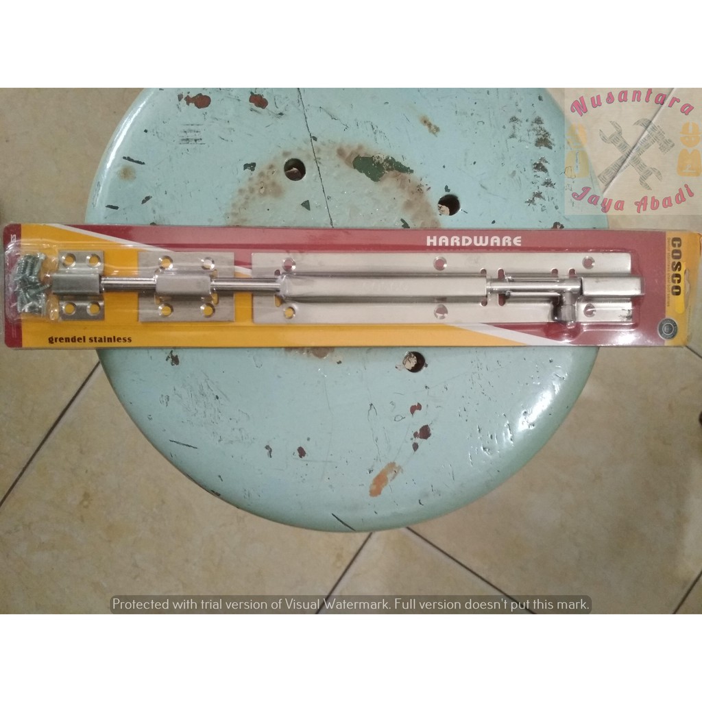 Grendel Pintu Stainless / Chrome | Selot Pintu 12"