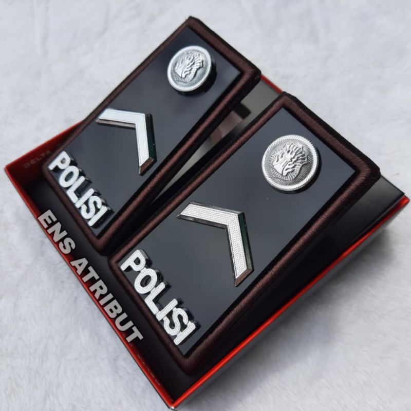 Pangkat pdh polri Bripda,BRIPTU,BRIGPOL,BRIPKA,alas mika doff/glossy