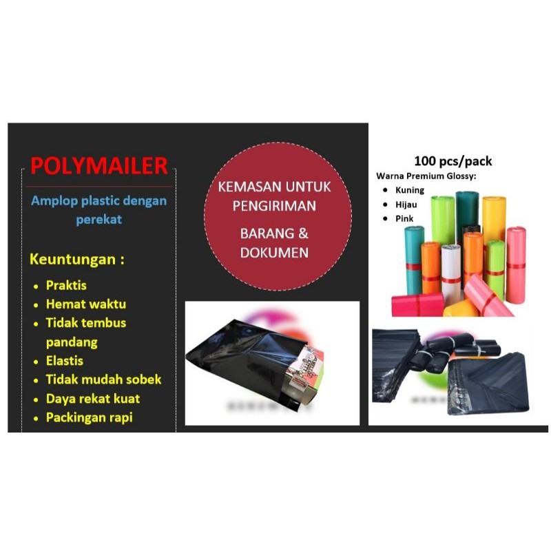 

POLYMAILER PACKBOSS 28x42 ISI ±100 LEMBAR TEBAL, KUALITAS BOSS , HARGA MURAH