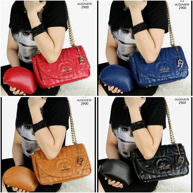 ND/hand bag wanita/ tas jinjing cewek/TAS AIGNER ROMA Genoveva 2in1(2900)