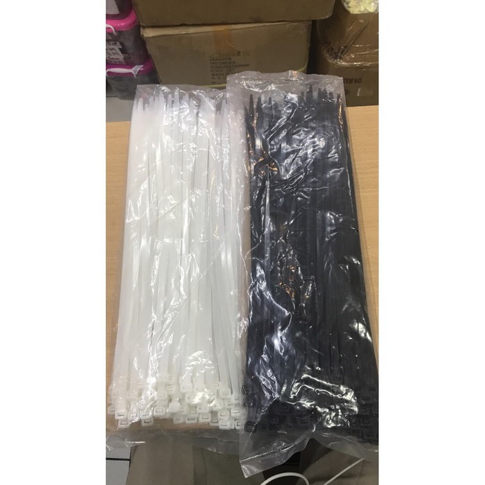 Cable Ties 40cm x 7.6 Hitam / Putih /Kabel Ties/Kabel Tis/Ikat Kabel 40cm / Cableties 40 cm x 7.6