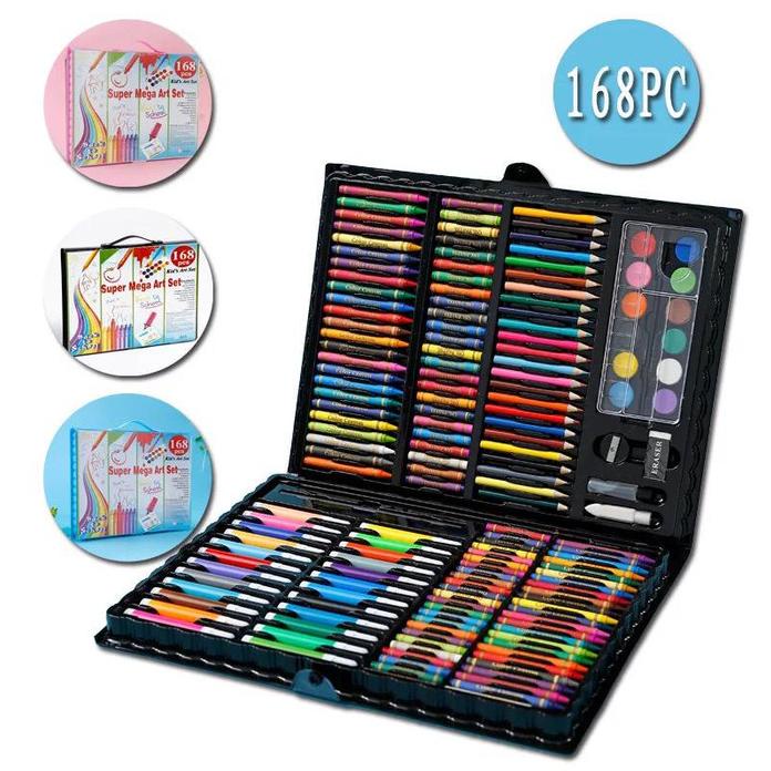 

box pensil warna lengkap 168 piece