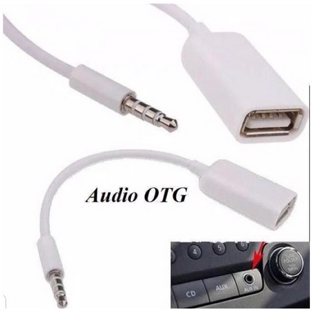 Kabel Audio OTG Jack 3.5mm AUX to USB 2.0 OTG Adapter Converter