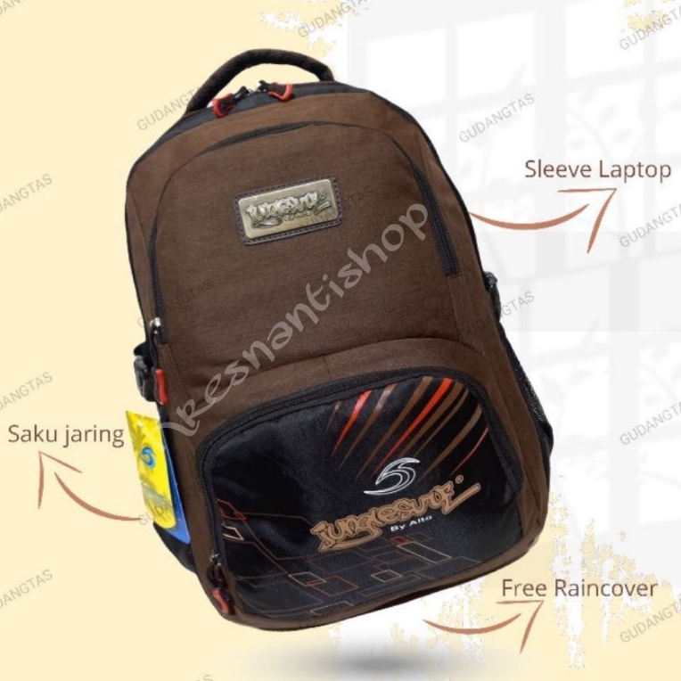 Tas ransel alto Junglesurf anak laki sekolah import backpack