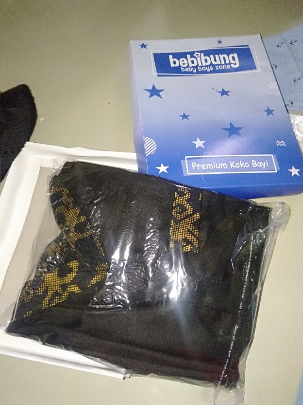 Haramain Baju Koko Bayi Anak Newborn 1 2 3 Tahun Katun Toyobo Batik Prada Peci Rajut Aqiqah Lebaran