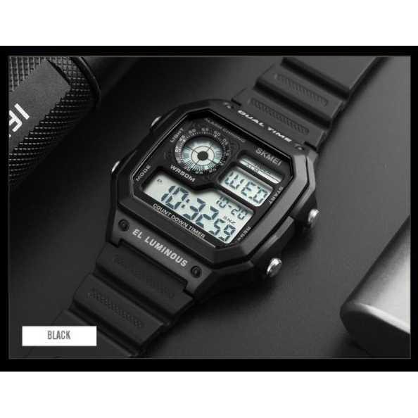 SKMEI Jam Tangan Digital Pria - 1299 [Hitam]