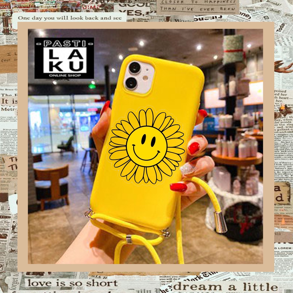 [S01] Slingcase Tali Be Happy Case Infinix Hot 8 Hot 9 Hot 9 Play Hot 10 Hot 10 Lite Hot 10 Play
