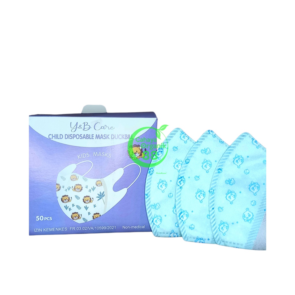 Masker Duckbil / Duckbill 3 Ply Anak 1 Box Isi 50 Pcs