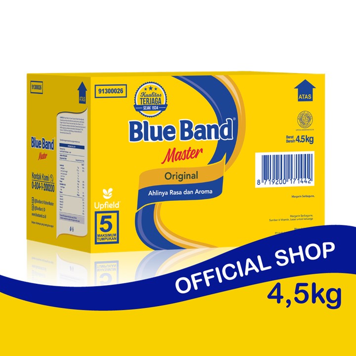 

Blue Band Master Original Margarine Box 4,5 kg