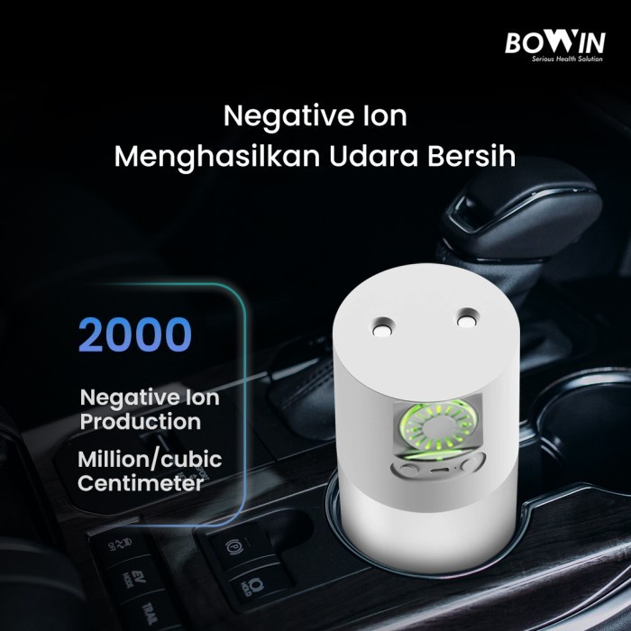 Bowin Oxy H2O Air Humidifier Purifier Diffuser Lampu Tidur Essential