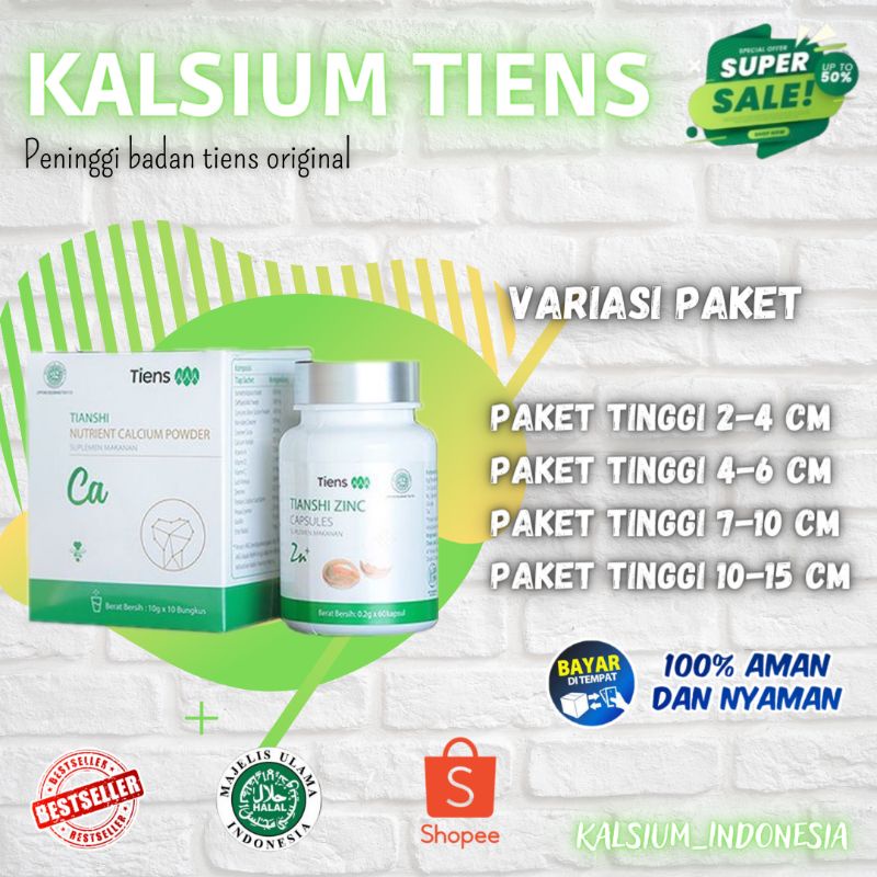 [TERLARIS] KALSIUM TIENS || PENINGGI BADAN TIENS | PENAMBAH TINGGI BADAN || PENINGGI BADAN TERBAIK D
