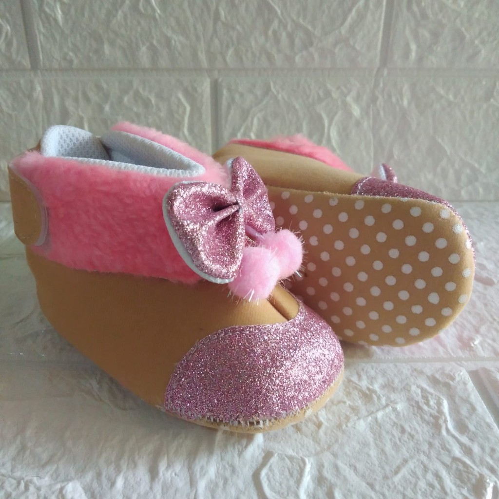 ELBOX SEPATU BAYI CEWE/ SEPATU NEWBORN 0-18 BULAN