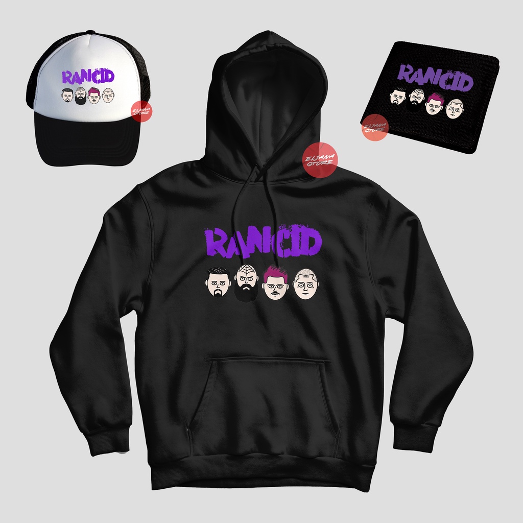 Rancid / Topi Rancid / Hoodie Rancid / Dompet Rancid / Sweater Rancid / Paket Topi Hoodie Dompet Rancid / Topi Band / Hoodie Band / Dompet Band