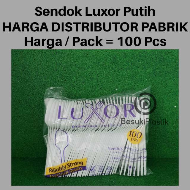 Sendok Makan Luxor Putih / Sendok Luxor Putih / Sendok Makan Plastik