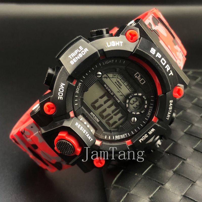 Ready Stock!!! Jam tangan Digital Sport pria cowok LED Jam Tangan Pria