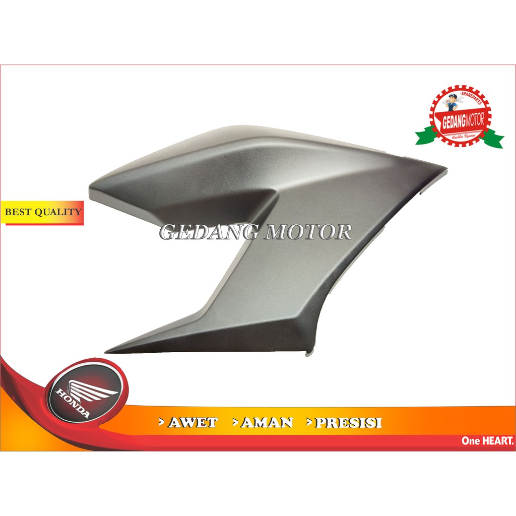COVER KUPING TANGKI KANAN NEW CB 150 R LED STREET HITAM ORIGINAL HONDA