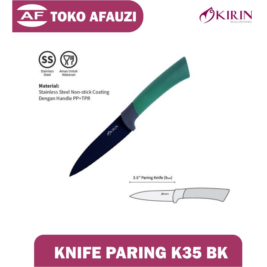 KIRIN KNIFE PARING K35 BK