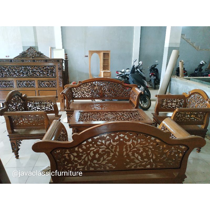 KURSI TAMU KALPATARU UKIR KAYU JATI FURNITURE JEPARA MEUBEL TERAS-1