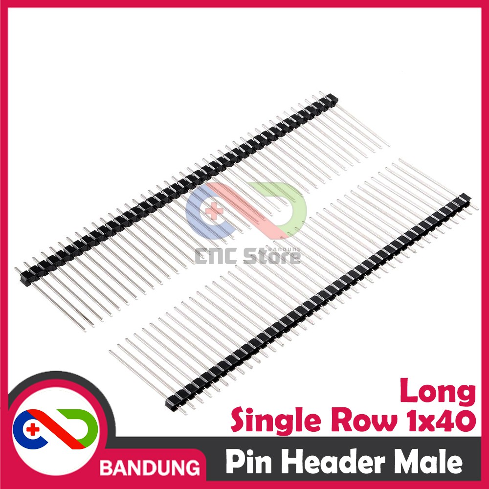 PIN HEADER LONG PANJANG 17MM MALE STRIP SINGLE 1X40 2.54MM