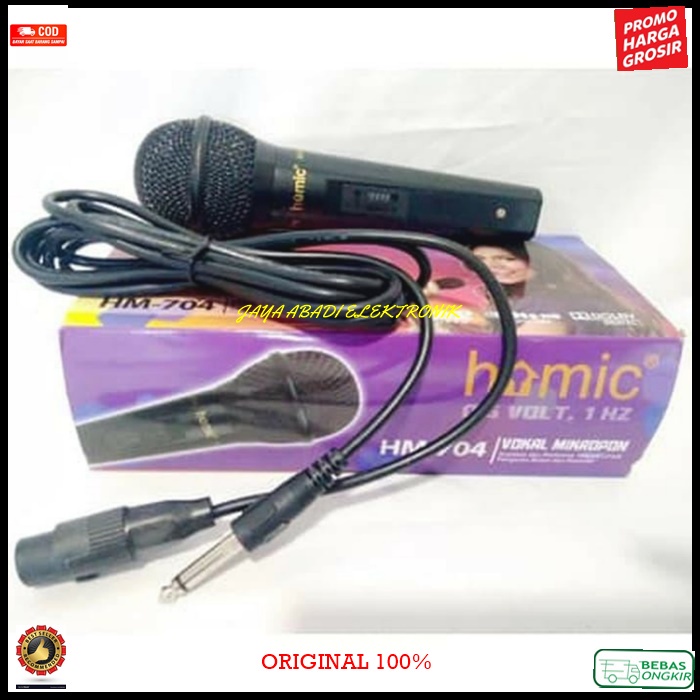 G506 TOA HOMIC ORIGINAL MIC KABEL KARAOKE MIK MICROPHONE CABLE vocal audio sound mik pengeras suara