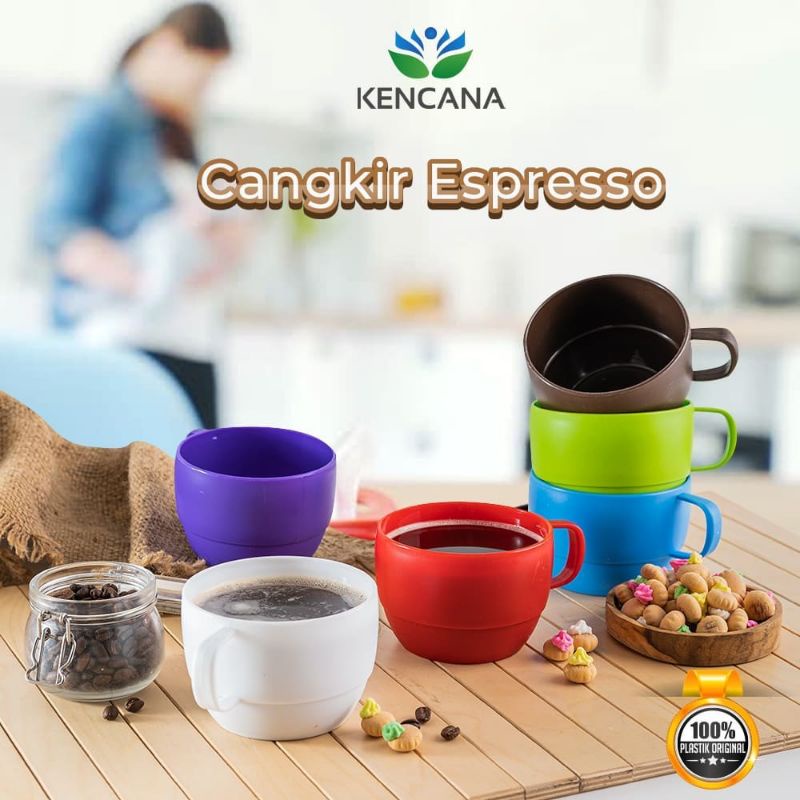 Gelas Plastik Cangkir kopi Plastik/Gelas minum/gelas teh/gelas kopi/Cangkir Espresso Gelas Luna Kencana