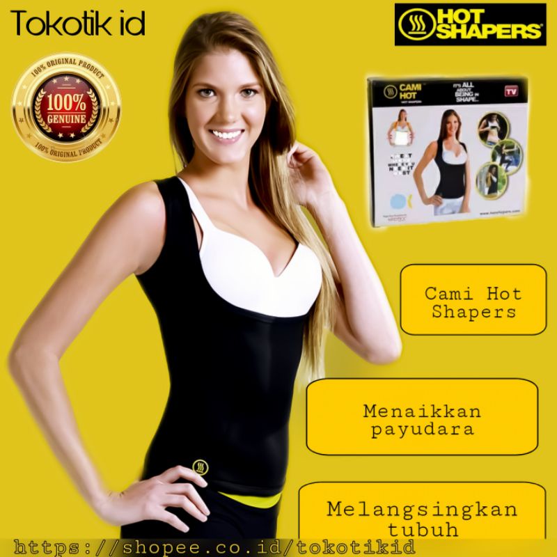 Baju olahraga Hot Shapers pelangsing pengecil perut buncit pembakar lemak