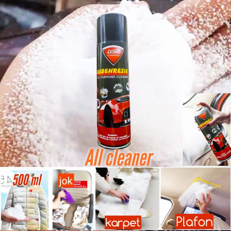 all clear foam pembersih interior mobil Foam perawatan sepatu noda membandel 500 ml