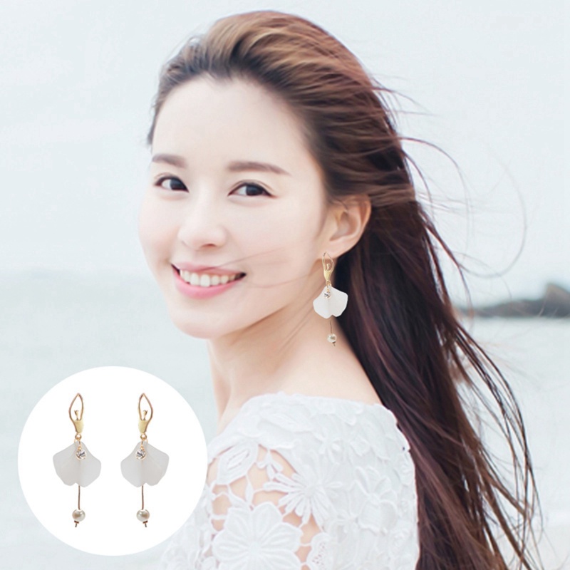 Anting Tusuk Gantung Bahan Sterling Silver 925 Desain Balerina Gaya Korea Slim Untuk Wanita