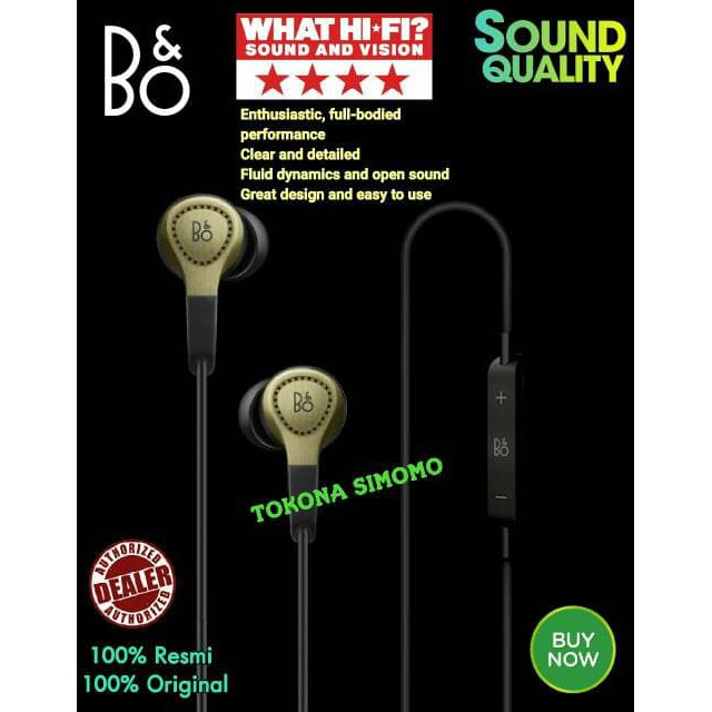 PROMO B&O H3 / Bang & Olufsen H3 2nd Generation In-Ear Headphones Original MURAH