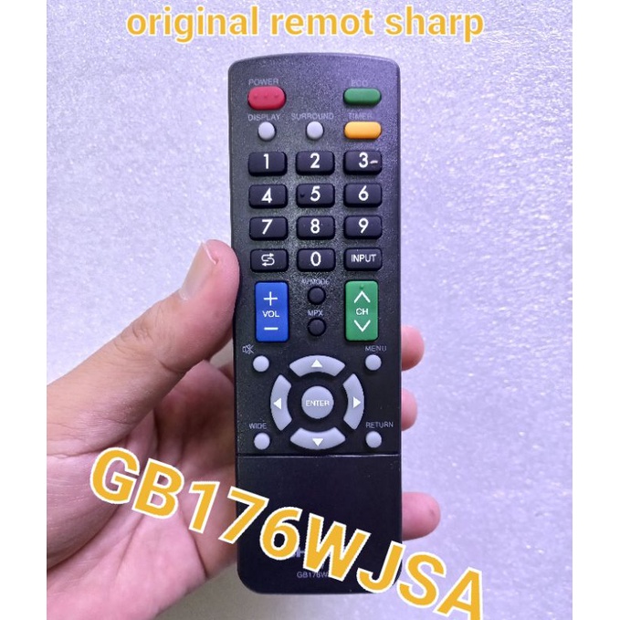 REMOT TV SHARP ASLI - ORIGINAL REMOT SHARP - GB176WJSA